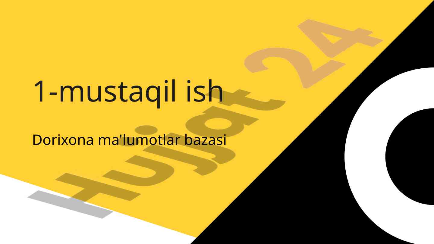 Apteka va tumanlar tableni yaratamiz