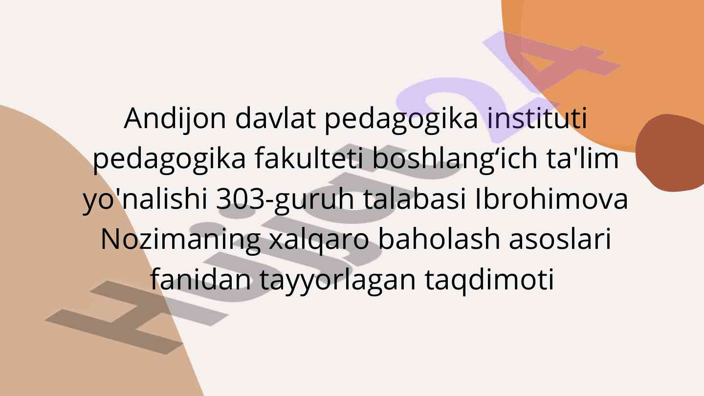 Oesd kompetensiyalari asoslari taqdimoti