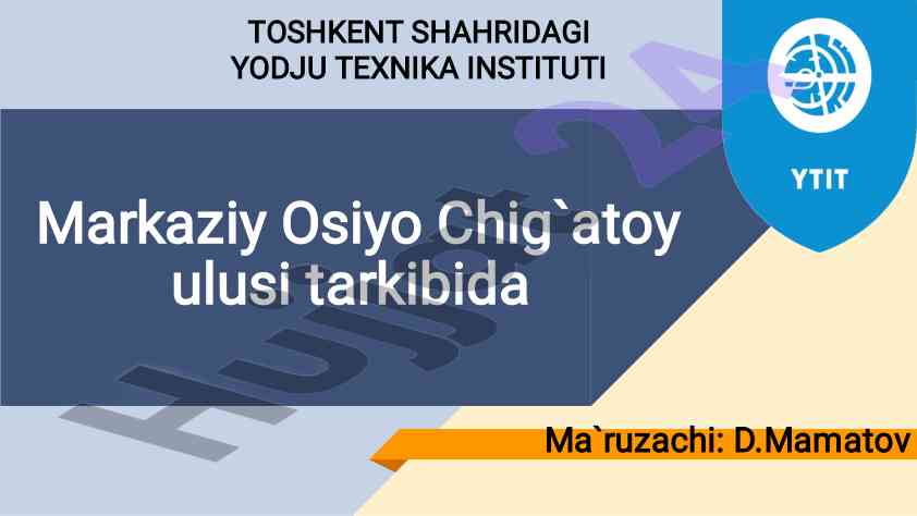 Chingizxon va movarounnahr hayoti tarixi