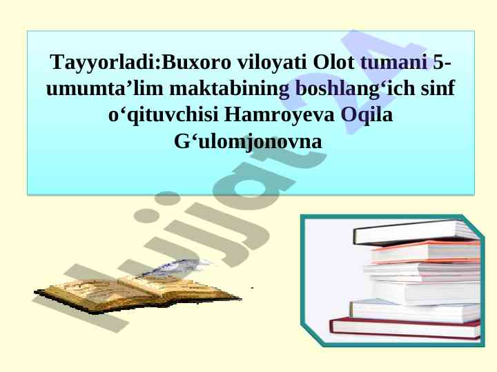 Bahor she’ri va she’rni tikla mashqi