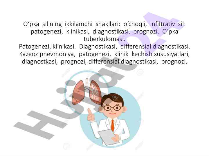 O‘pka silining ikkilamchi shakllari va diagnostikasi