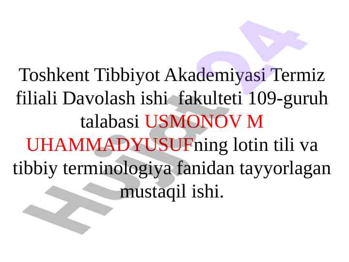 Zamonaviy tibbiyot texnologiyalari va axborot tizimlari