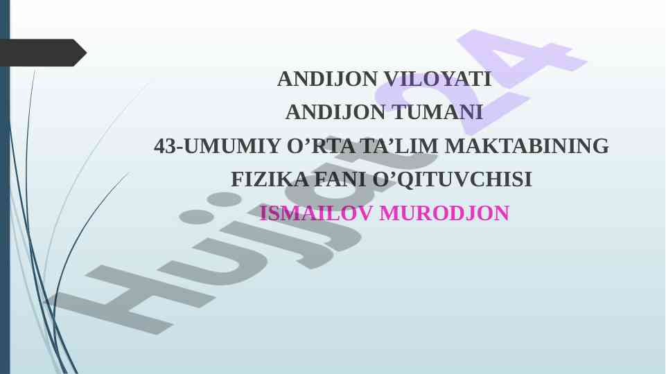 Quyosh sistemasining tuzilishi haqida dars ishlanmasi
