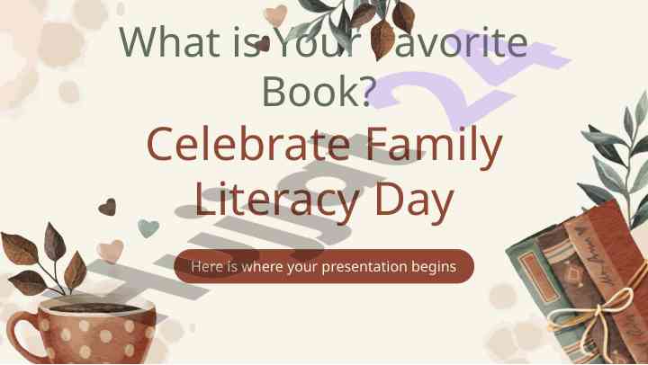 Favorite books presentation template overview