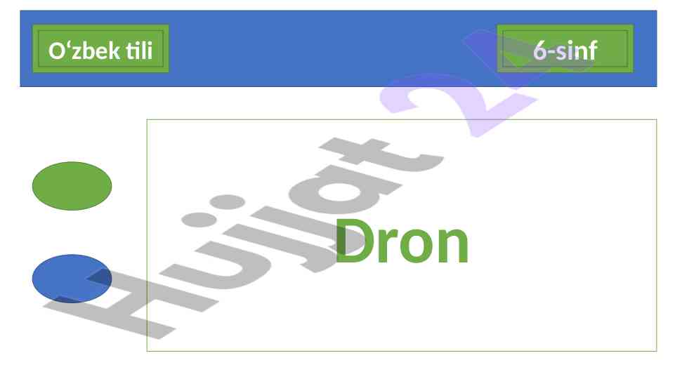 Dron bilan o‘zbek tili 6-sinf darsligi