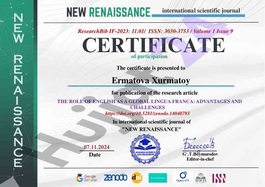 The role of english as a global lingua franca