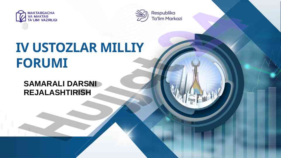 Samarali darsni rejalashtirish uslublari haqida