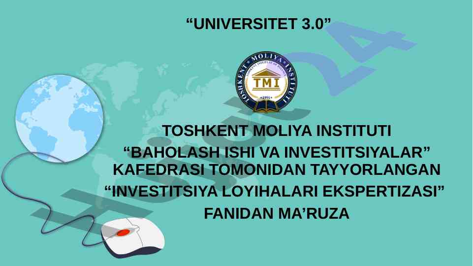 Investitsiya loyihalarining tijorat tahlili