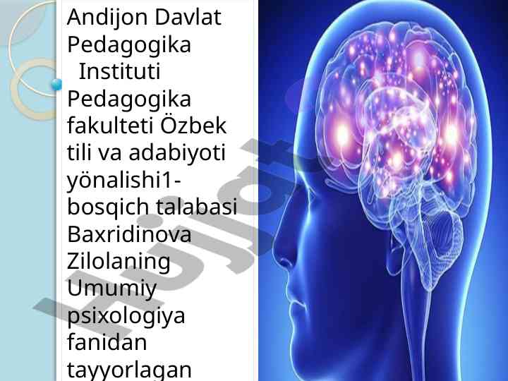 Ontogenezdagi bosqichlar va psixik rivojlanish