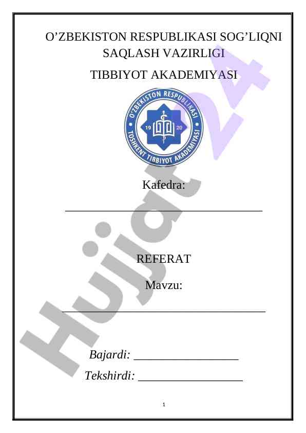 Hazim azolari bilan kasallangan bemorlarni tekshirish