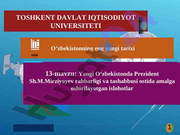 O'zbekistonda demokratik jamiyat asoslari