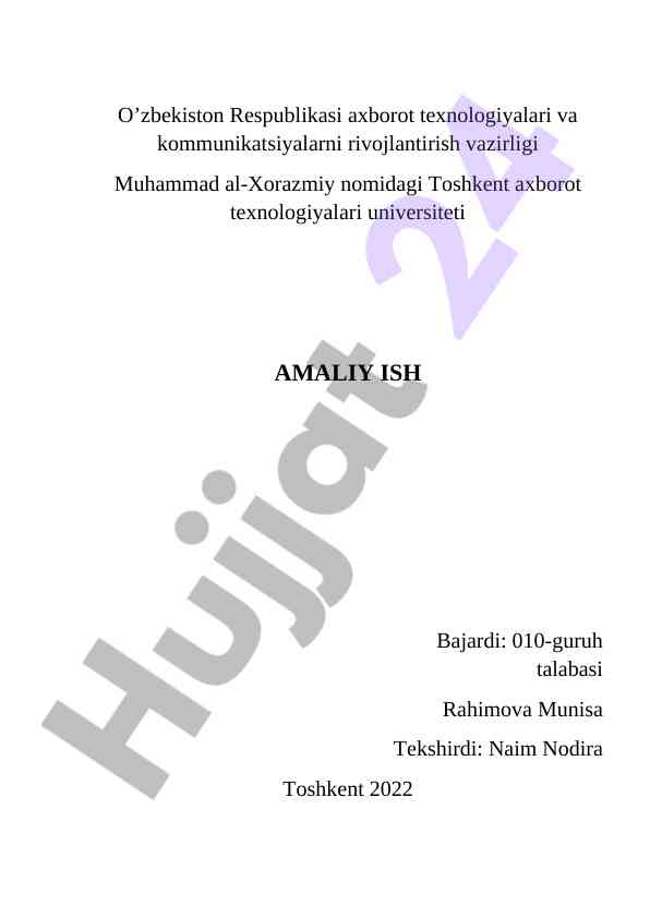 Group by va order by standart so’zlaridan foydalanish