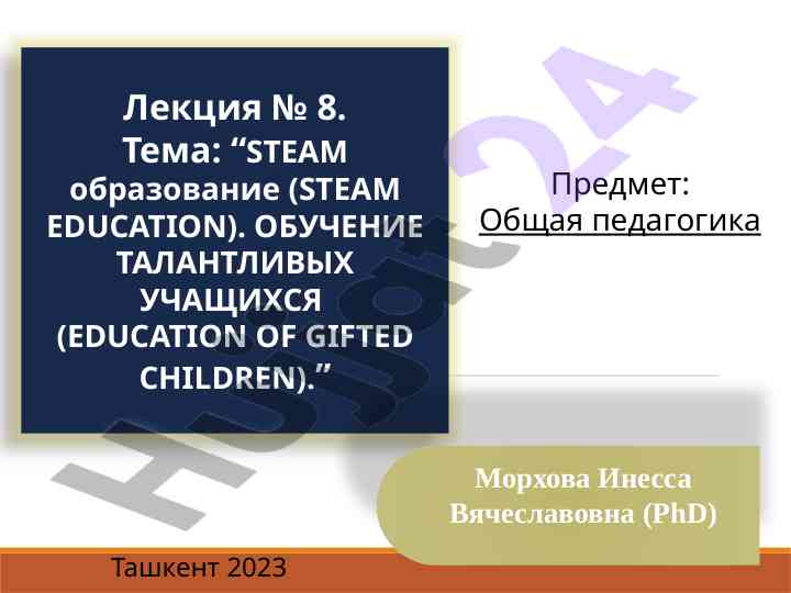 Steam education and teaching gifted students