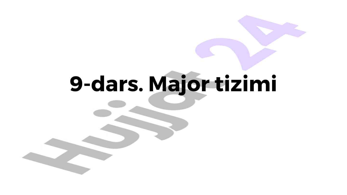 Major tizimi raqamni eslab qolish foydalari