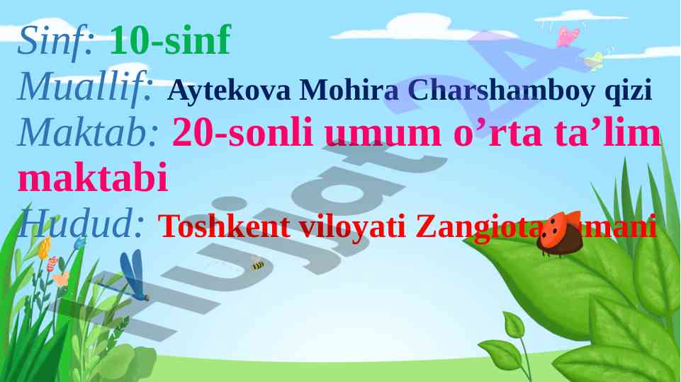 Hayotning tur va populyatsiya darajasi
