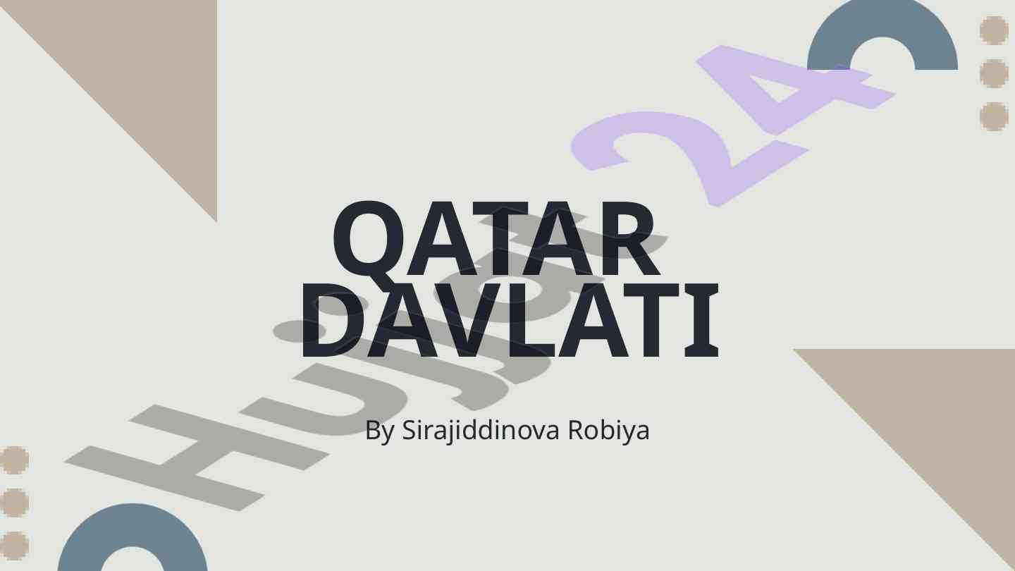 Qatar davlati tarixi va iqlimi