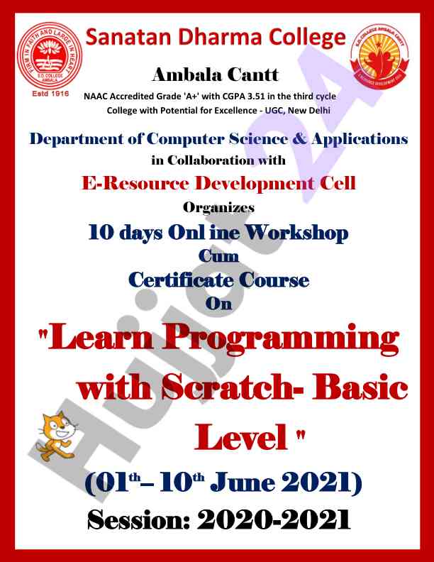 Learn programming with scratch basic level course