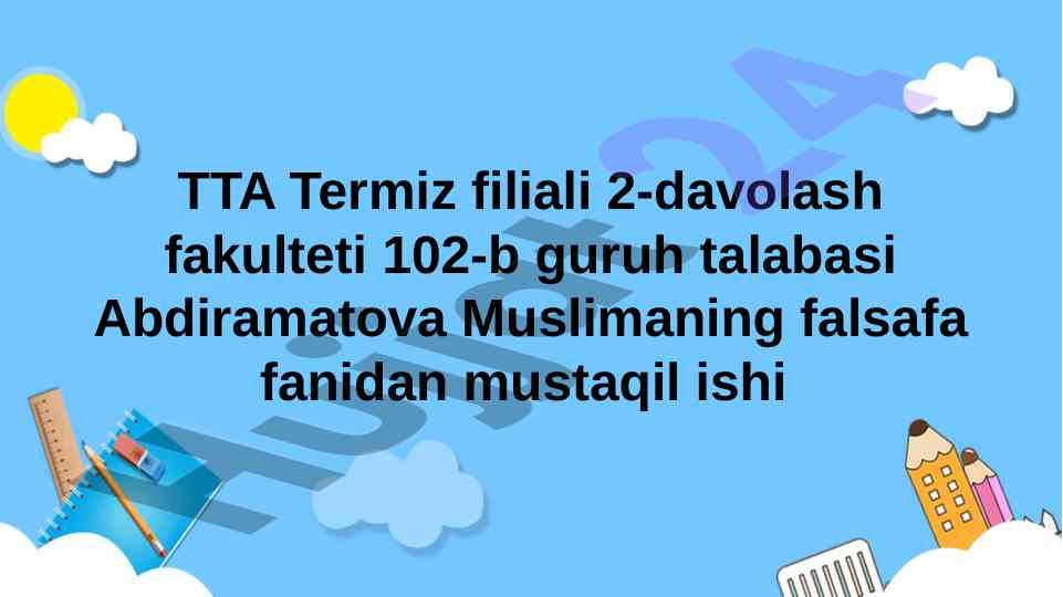 Globallashuv sharoitida antropologik inqirozni oldini olish