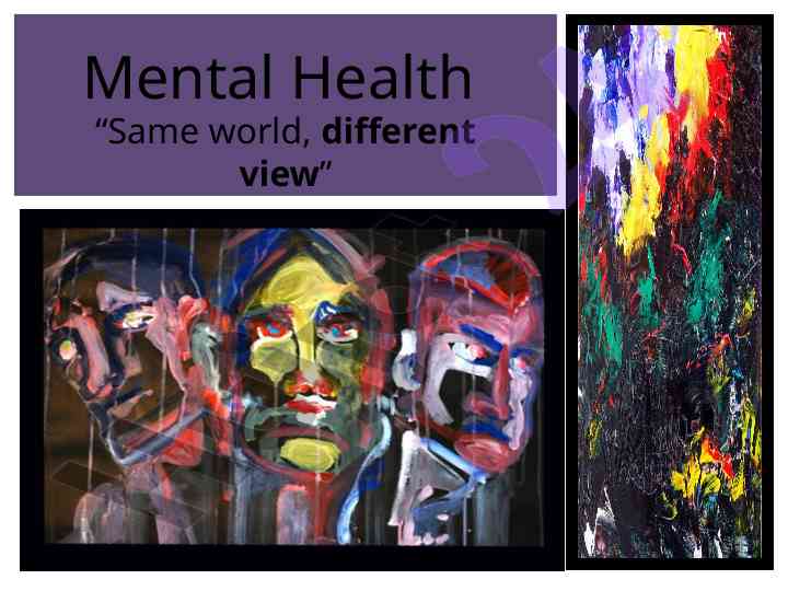 Characteristics of good and poor mental health