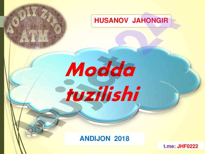 Kimyoviy bog'lanish tushunchalari va xususiyatlari