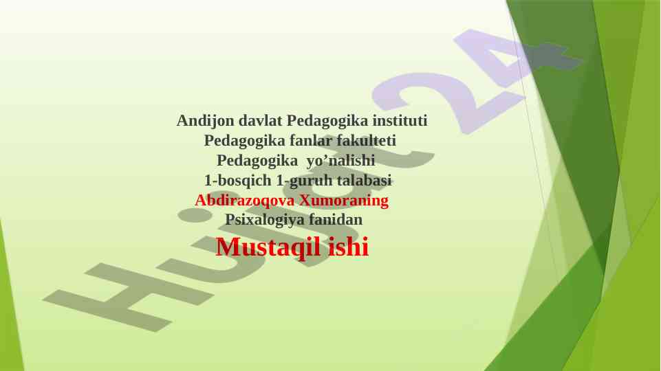 Yosh va pedagogik psixologiya fanining tadqiqot sohasi