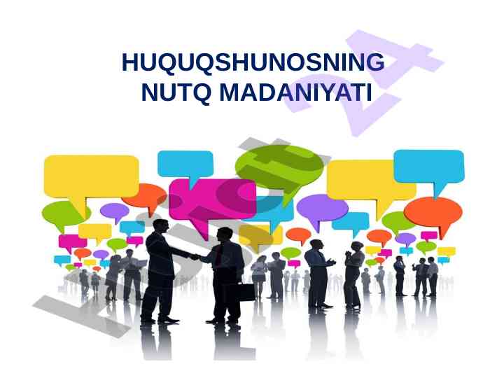 Nutq madaniyati va suhbatlashish etiketi