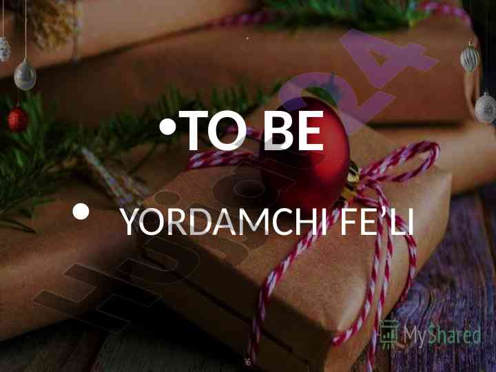 To be yordamchi fe’li tahlili