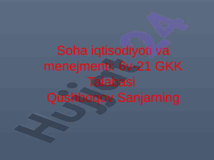Korhona mulki va mulkdan foydalanish