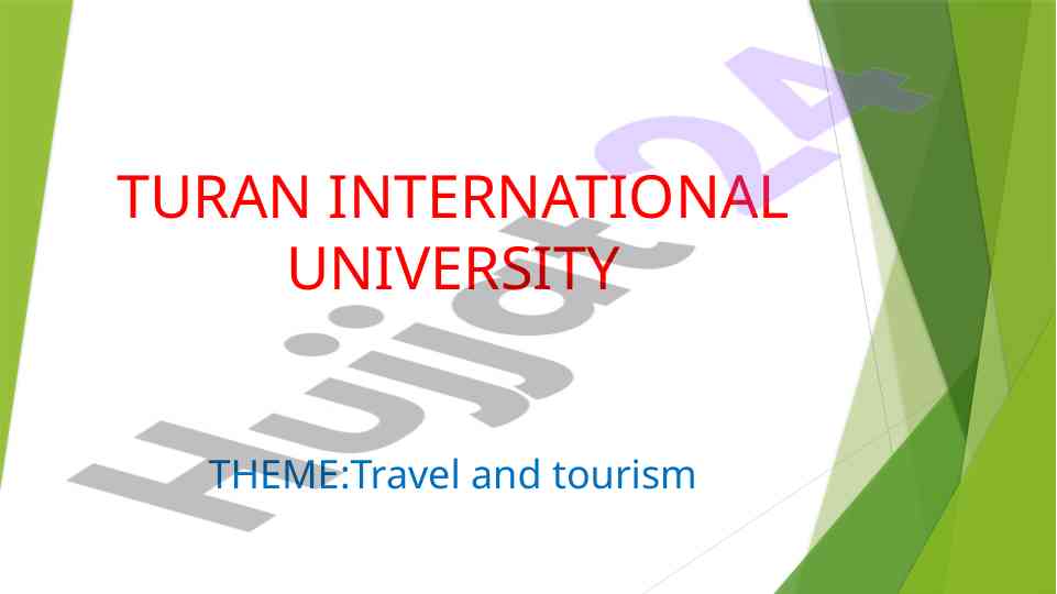 Tourism industry overview and key sectors