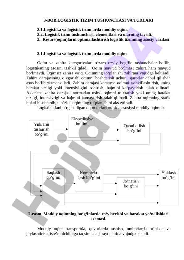 Logistika tizim tushunchasi va turlari