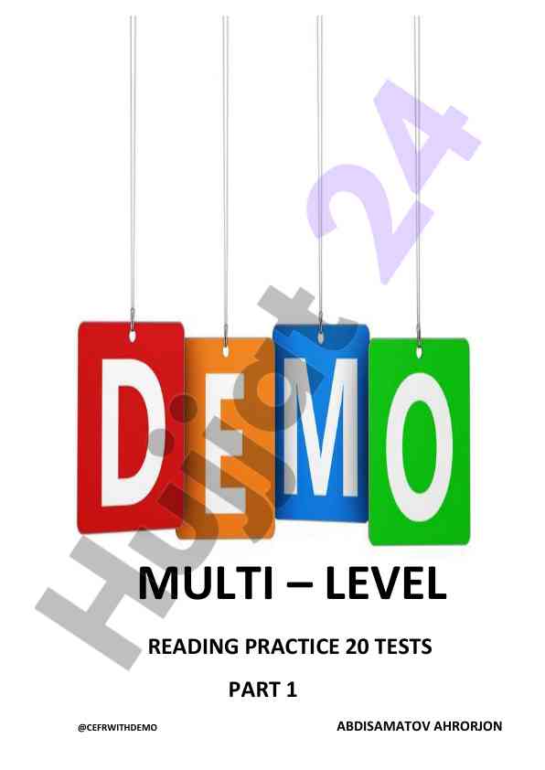 Multi-level reading practice tests part 1