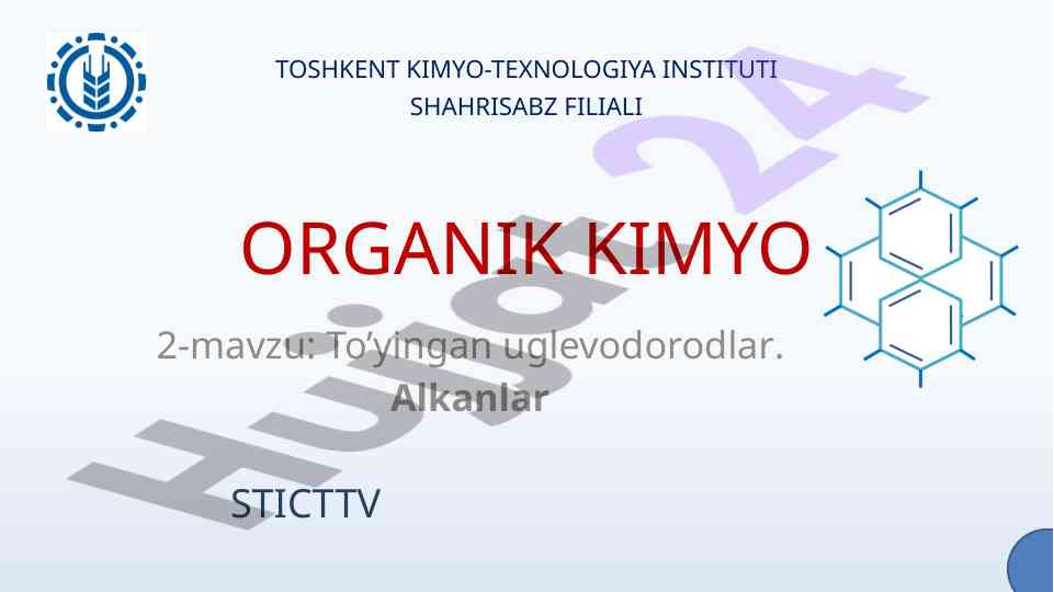 Toyinmagan uglevodorodlar alkanlar asosiy xususiyatlari