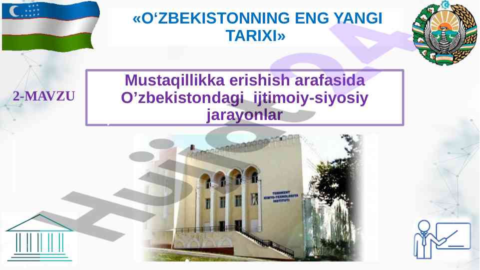 O'zbekistonda mustaqillik arafasidagi siyosiy jarayonlar