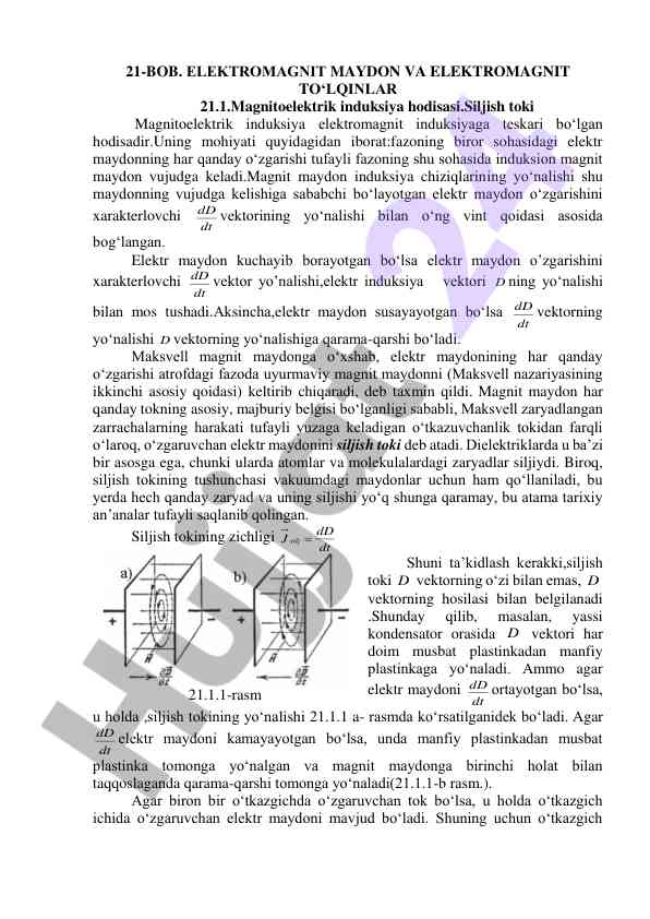 Elektromagnit maydon va induksiya nazariyasi