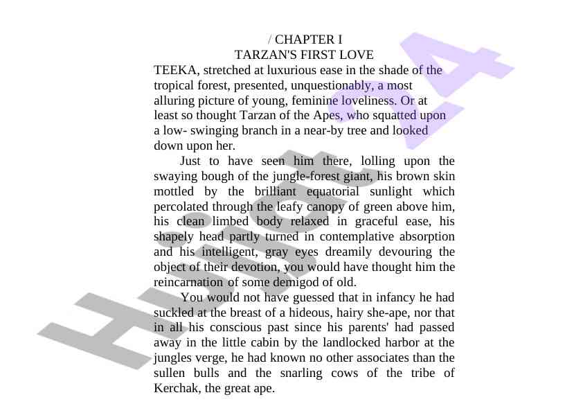 Tarzan and the alluring beauty of teeka