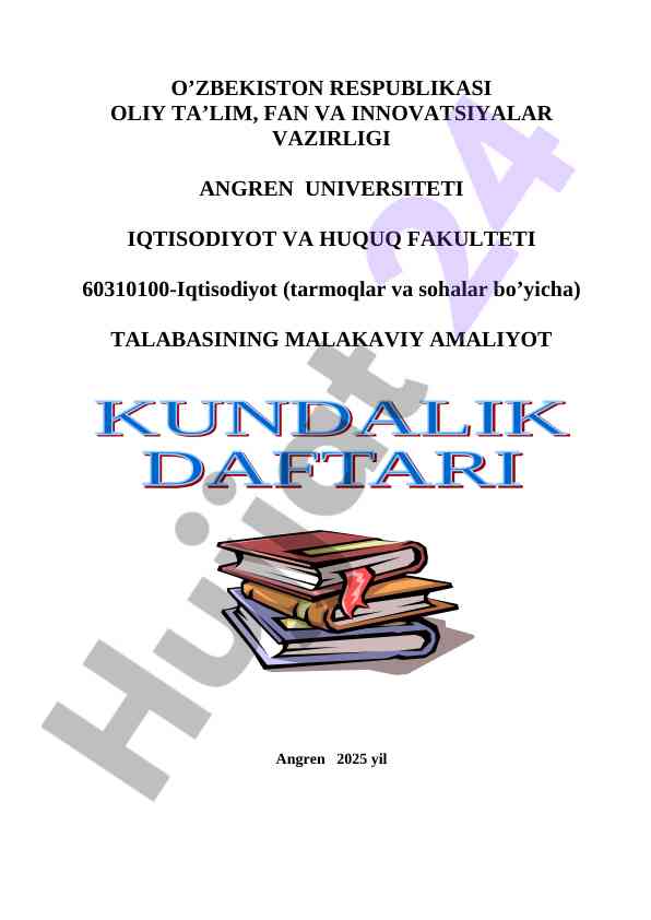 Malakaviy amaliyot bo'yicha qo'llanma