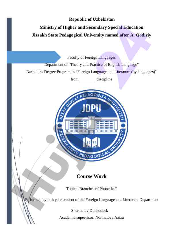 Branches of phonetics in language studies