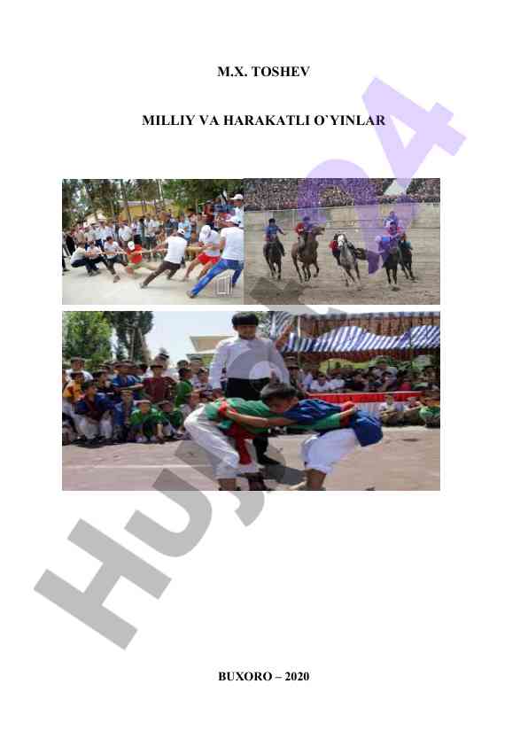 Milliy va harakatli o'yinlar uslubiy qo’llanma