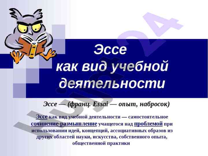Что такое эссе: определение и структура