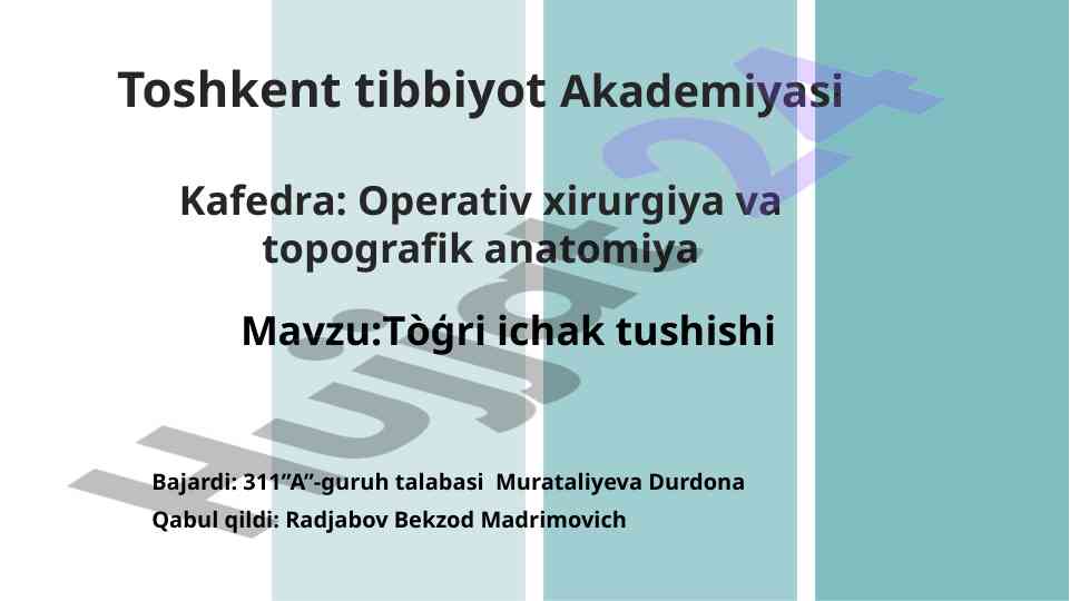 To’g’ri ichak tushishida operatsiyalar bilan tanishing