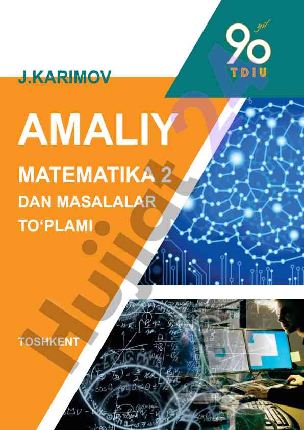 Amaliy matematika 2 dan masalalar to‘plami