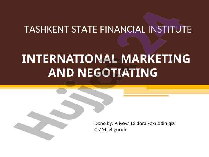 Understanding international marketing principles