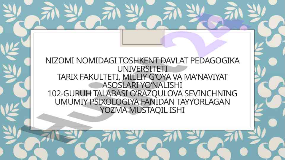 Temperament va uning nazariyalari tahlili