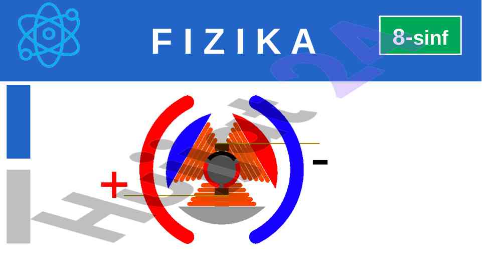 Fizika 8-sinf masalalar yechish formulalari