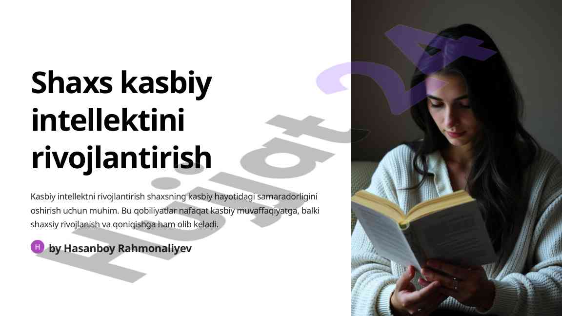Kasbiy intellektni rivojlantirishning ahmiyati