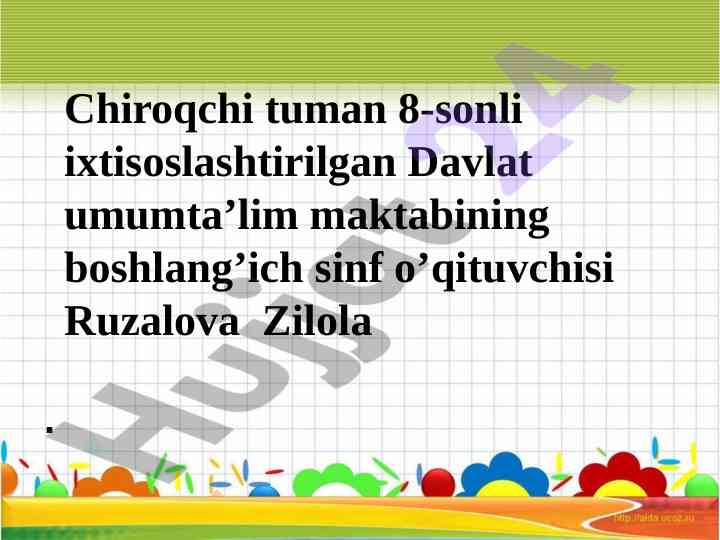 Kasrlar va ularning tushunchalari boshqa qism