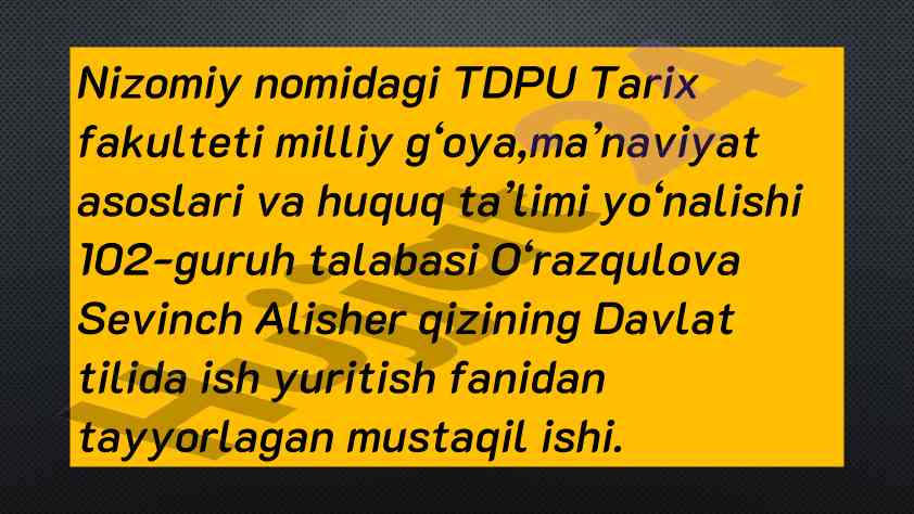 Tilning lug'at tarkibini o'rgatishda usullar