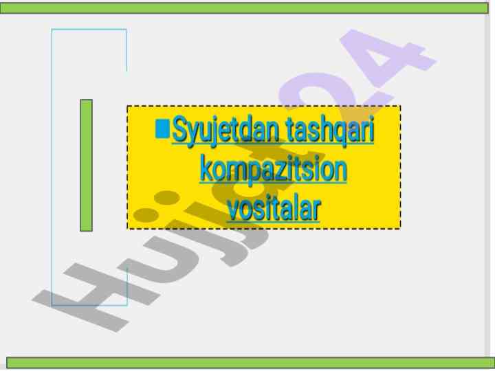 Syujet va kompozitsiya asoslari badiiy sanatda