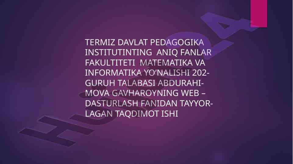 Faylga ma’lumot yozish va o‘qish bilan bog‘liq