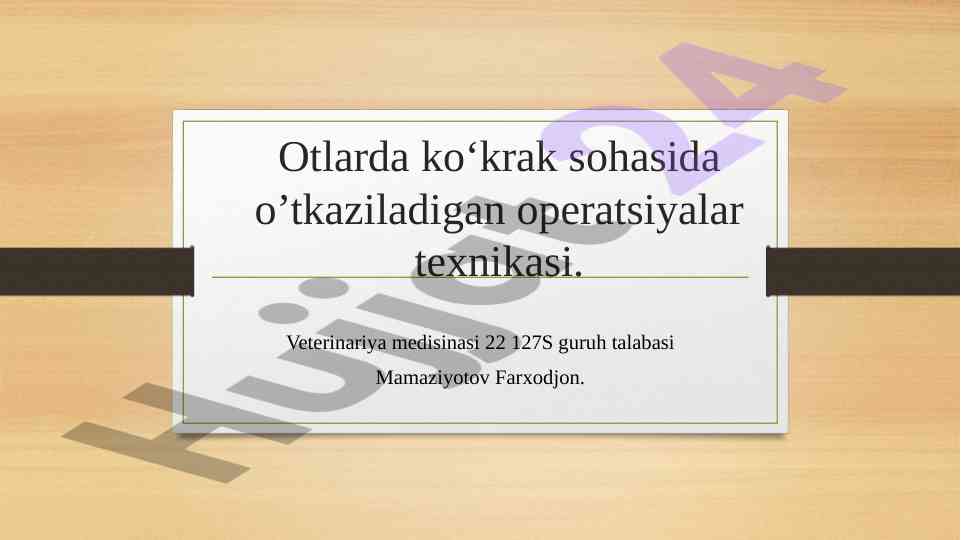 Ko‘krak sohasida o‘tkaziladigan operatsiyalar texnikasi